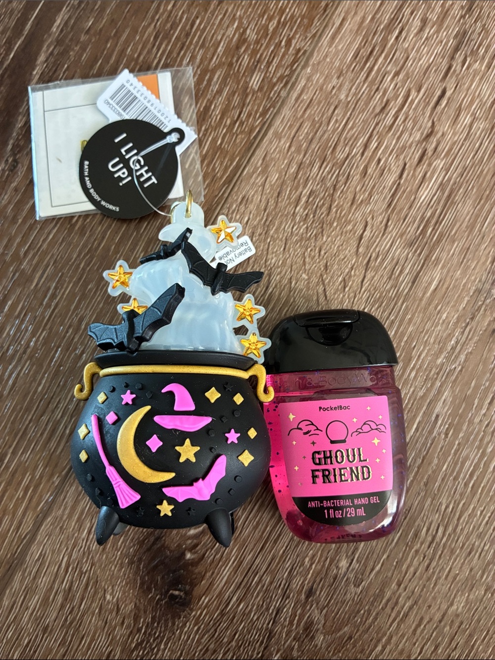 Bath & Body Works Light Up Cauldron Halloween Pocketpac & Ghoul Friend Pocketbac